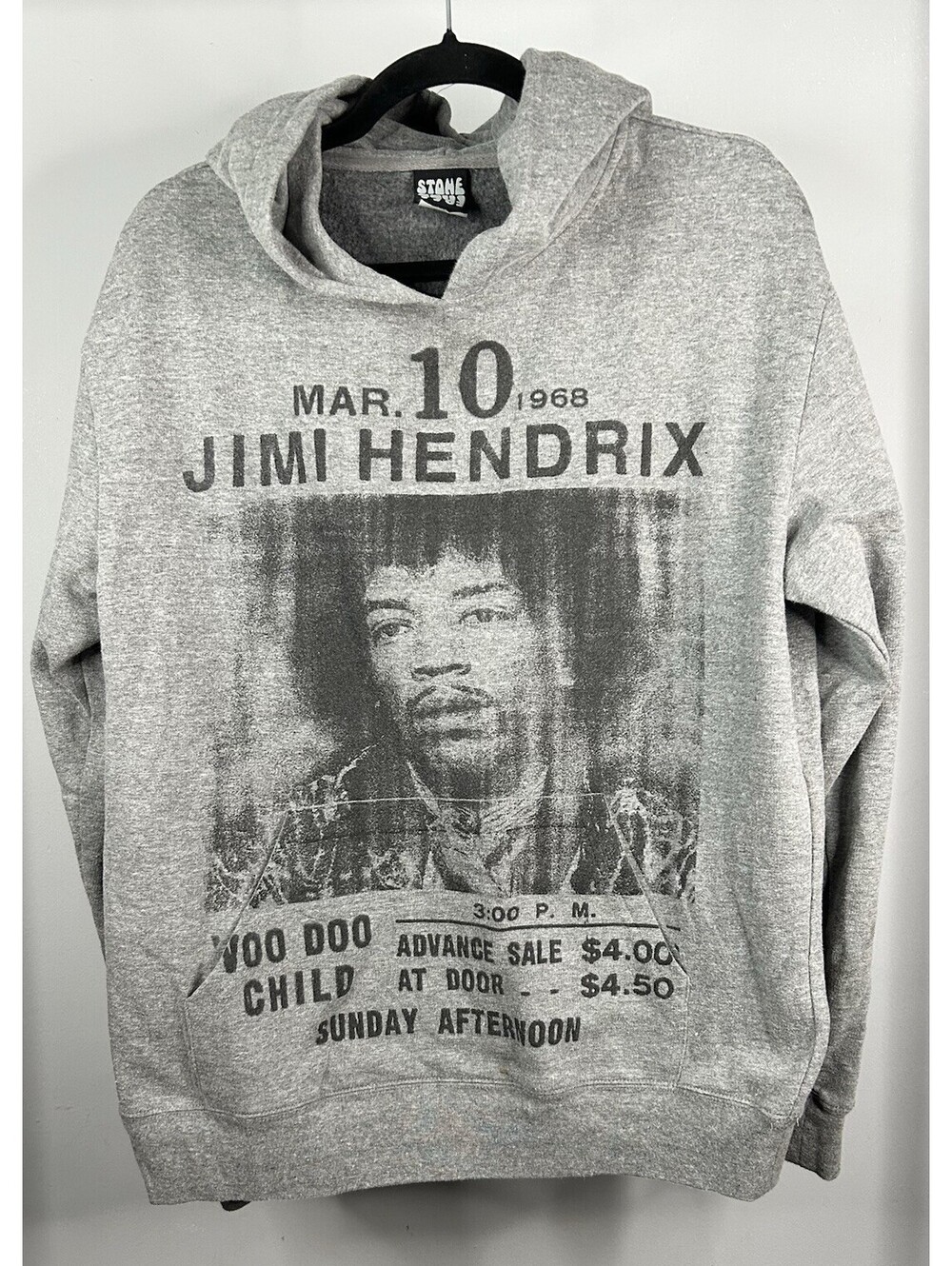 Stone Free Jimi Hendrix Hoodie Menβs Size Large